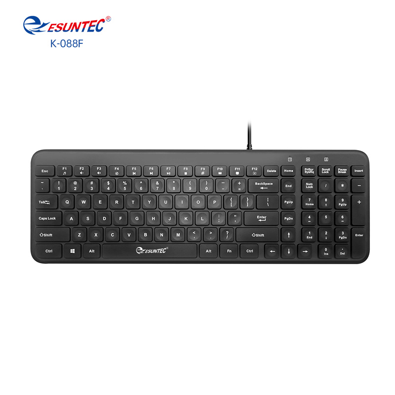 Hot Selling USB Wired Keyboard 103 Keys Membrane Office Keyboard for Computer Laptop Desktop